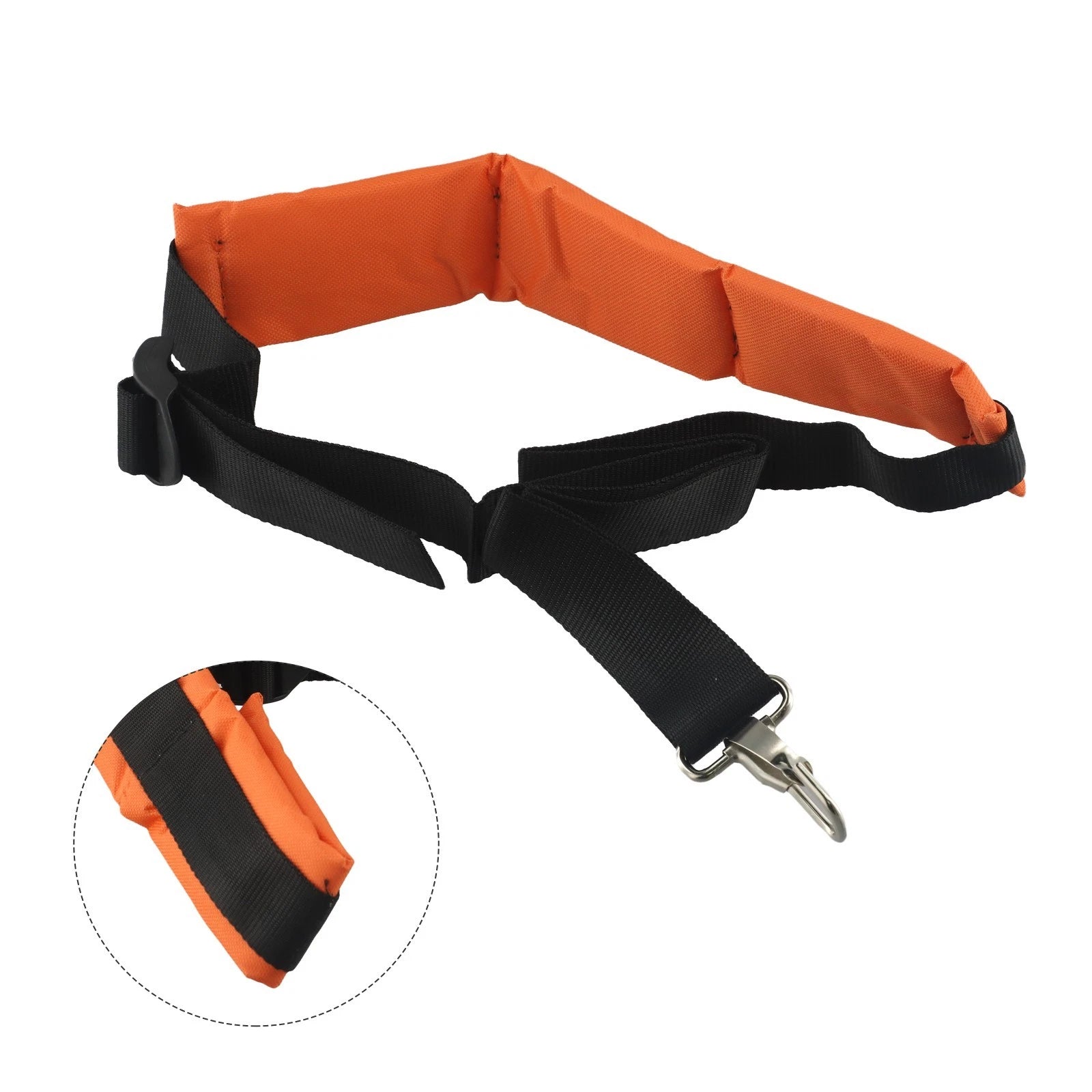 Adjustable Shoulder Strap for Lawn Mower Parts (Black & Orange)