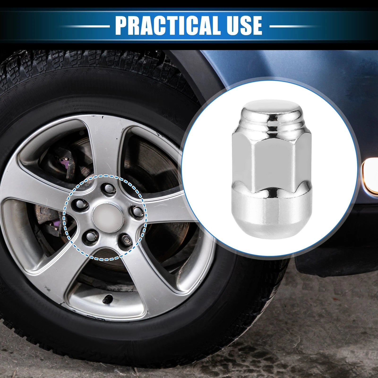 20 Pcs Wheel Lug Nuts M12x1.5 Replacement for Honda CR-V (2007–2022)