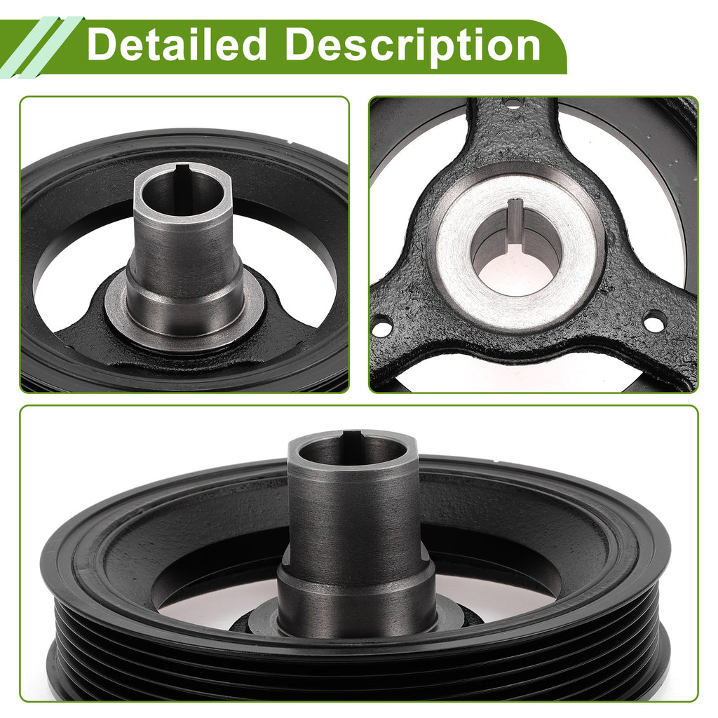 Engine Harmonic Balancer Crankshaft Pulley Replacement for Buick LaCrosse (2010–2016)