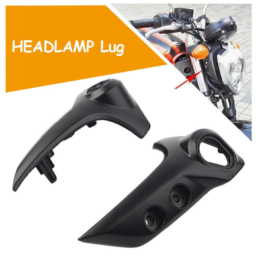Aluminium Upper Side Headlight Bracket Black for Yamaha FZ6N (2004–2010)