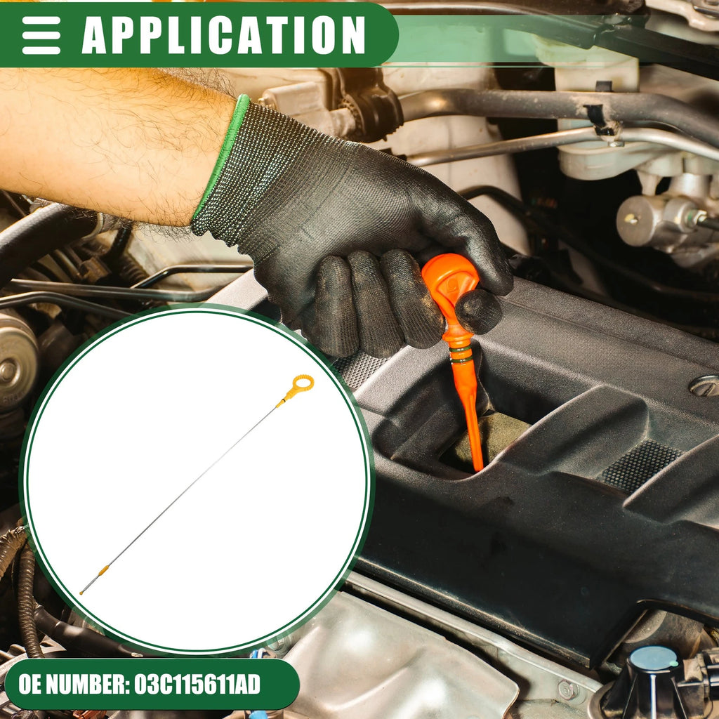 Engine Oil Dipstick Indicator Replacement for Audi A3 (2008–2013) Yellow