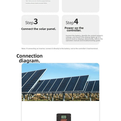 Solar Charge Controller for PWM (18.4x17.4x5.3cm, 23.4x17.4x6.35cm)