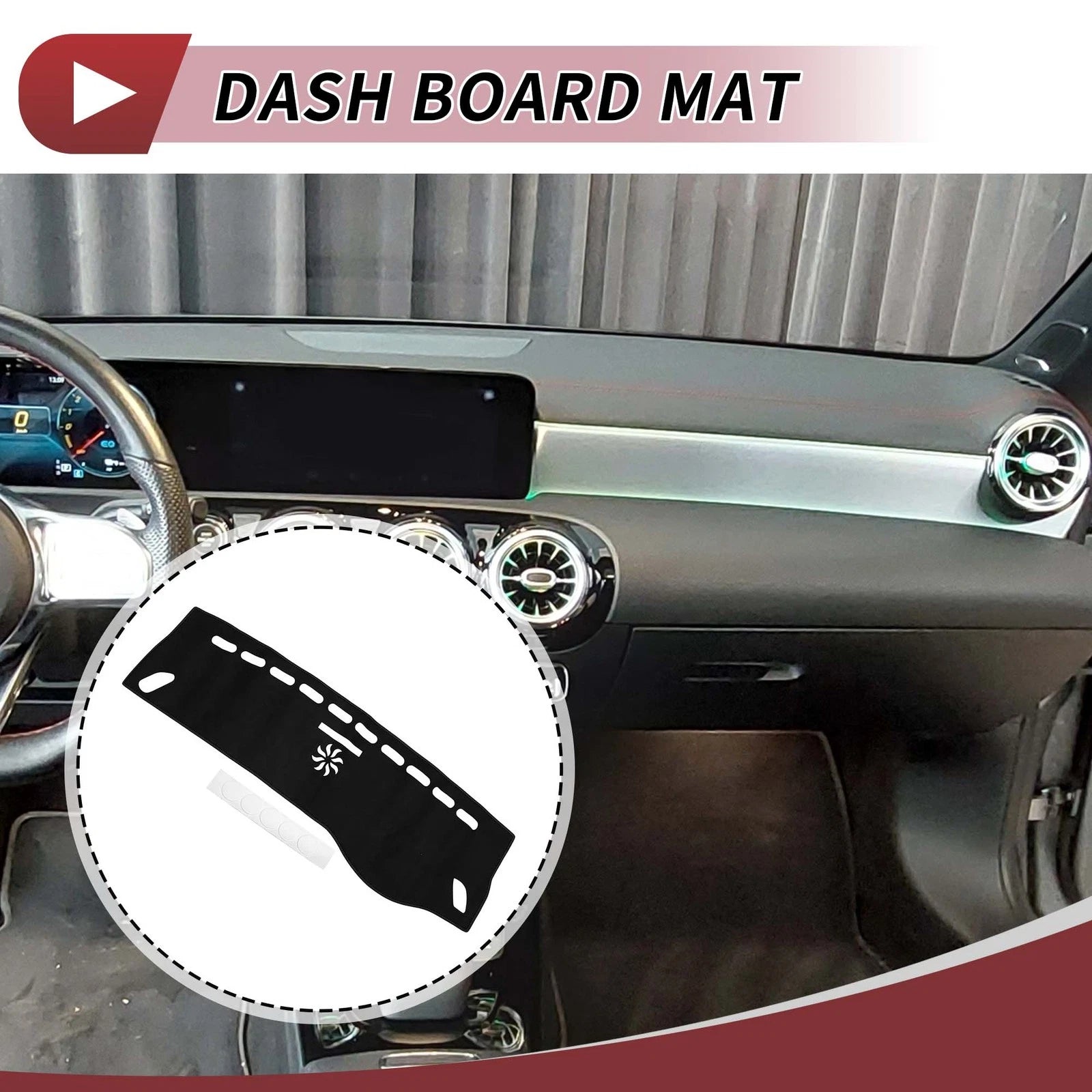 Dashboard Dash Cover Mat Sun Protector for Mercedes CLA (2013–2019)