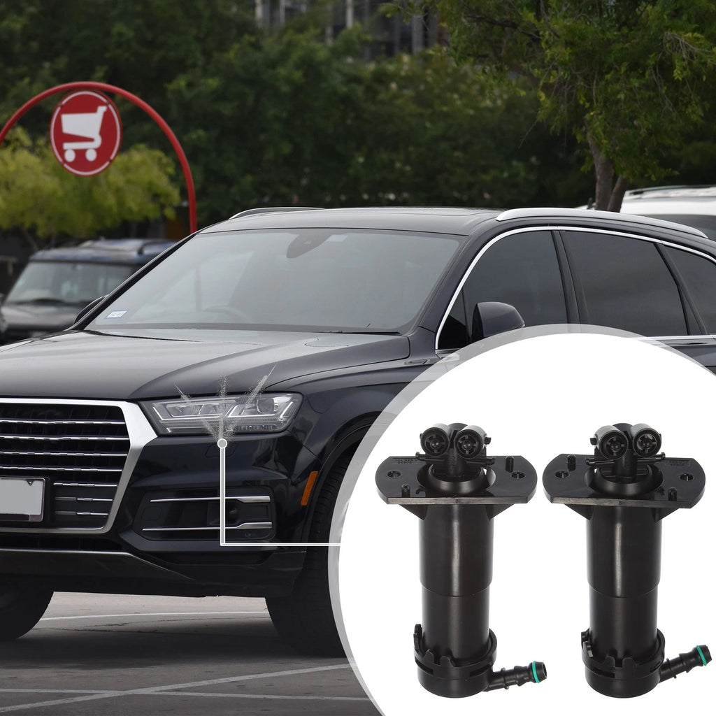 2X Headlight Washer Nozzle Sprayer Jet for Audi Q7 (2007–2015)