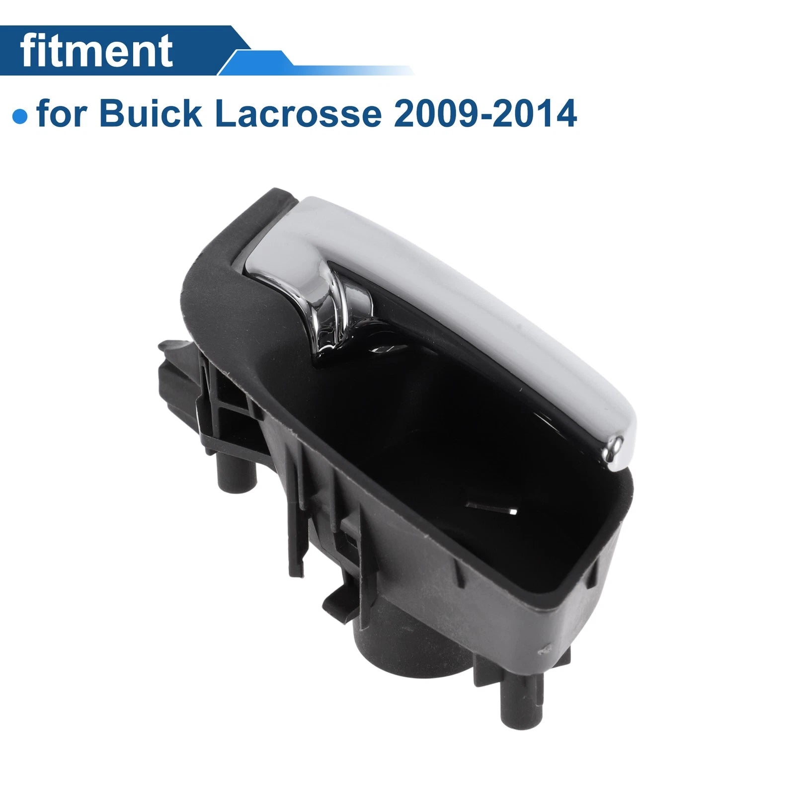 Front Driver Side Interior Door Handle for Buick Lacrosse (2009–2014) Black Chrome