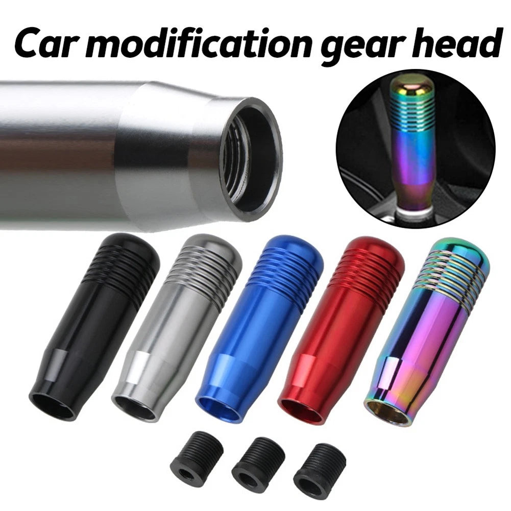 Gear Shift Knob for Car Manual Transmission - Silver Finish