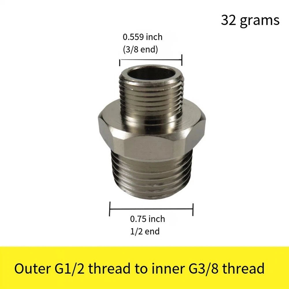 Brass Pipe Adapter for Kitchen Hot and Cold Water (Rust Resistant)