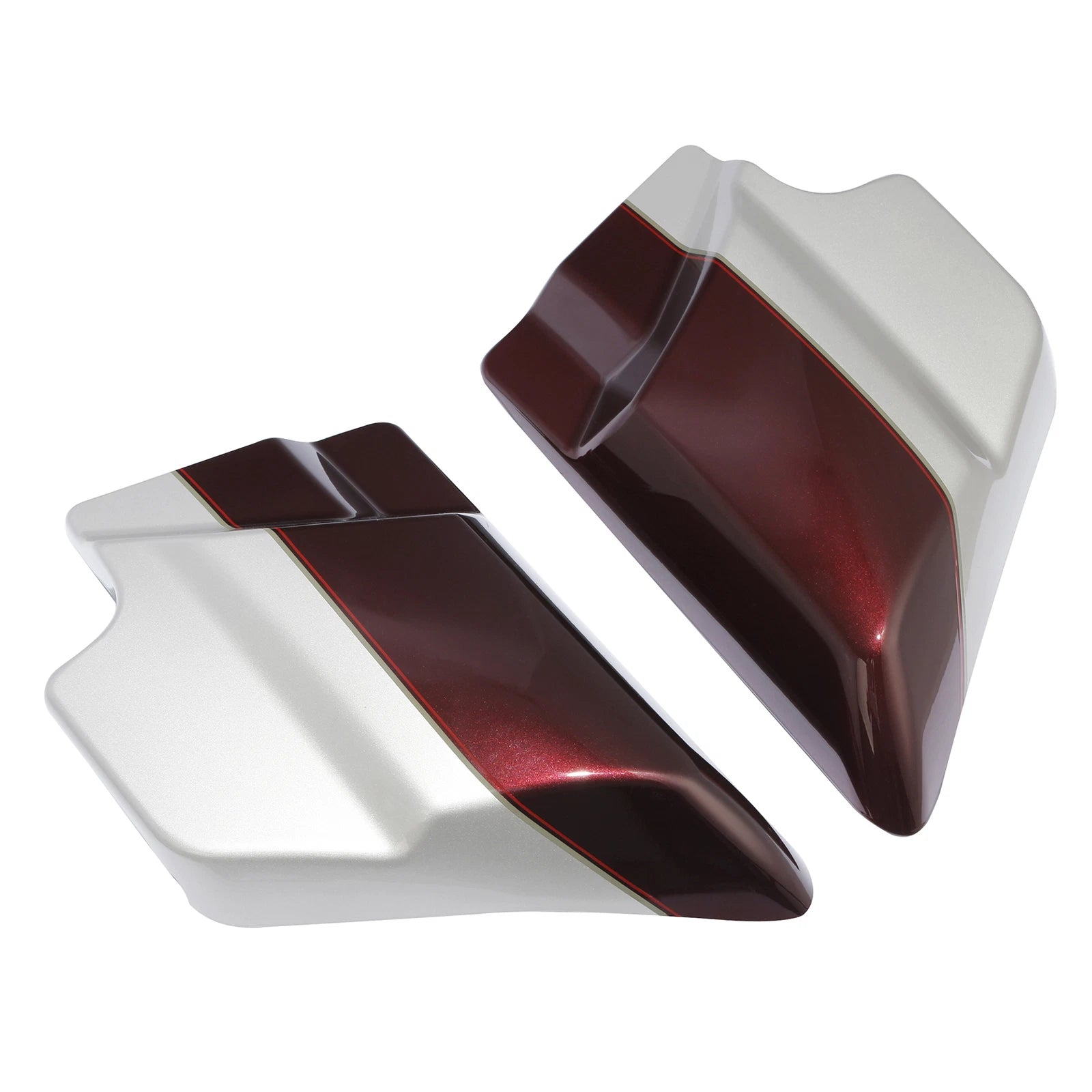 Side Covers Panel for Harley Touring (2009–2023) Twisted Cherry/Silver Fortune