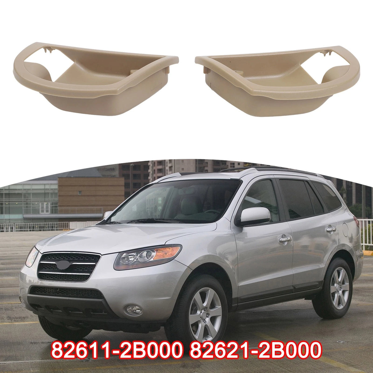 Clip On Door Handle Cover for Hyundai Santa Fe (2007–2012)