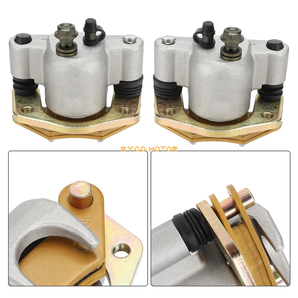 Front Brake Calipers & Pads for Polaris Phoenix 200, Sawtooth 200, Hawkeye 300 (200–200)
