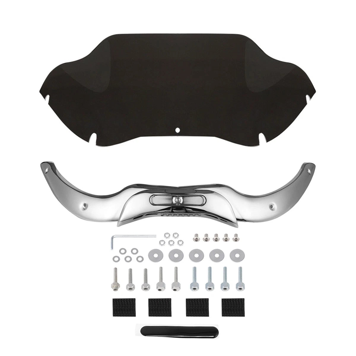 9.5'' Windshield & Chrome Trims for Harley Road Glide FLTRX (2004–2013)