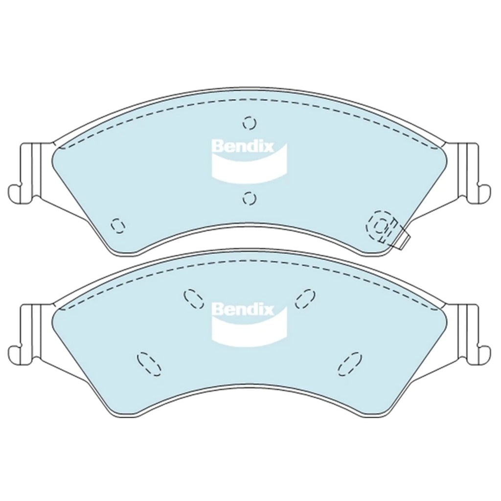 Front Disc Brake Rotors + Bendix HD Pads for Mazda BT50 (2011–2019)