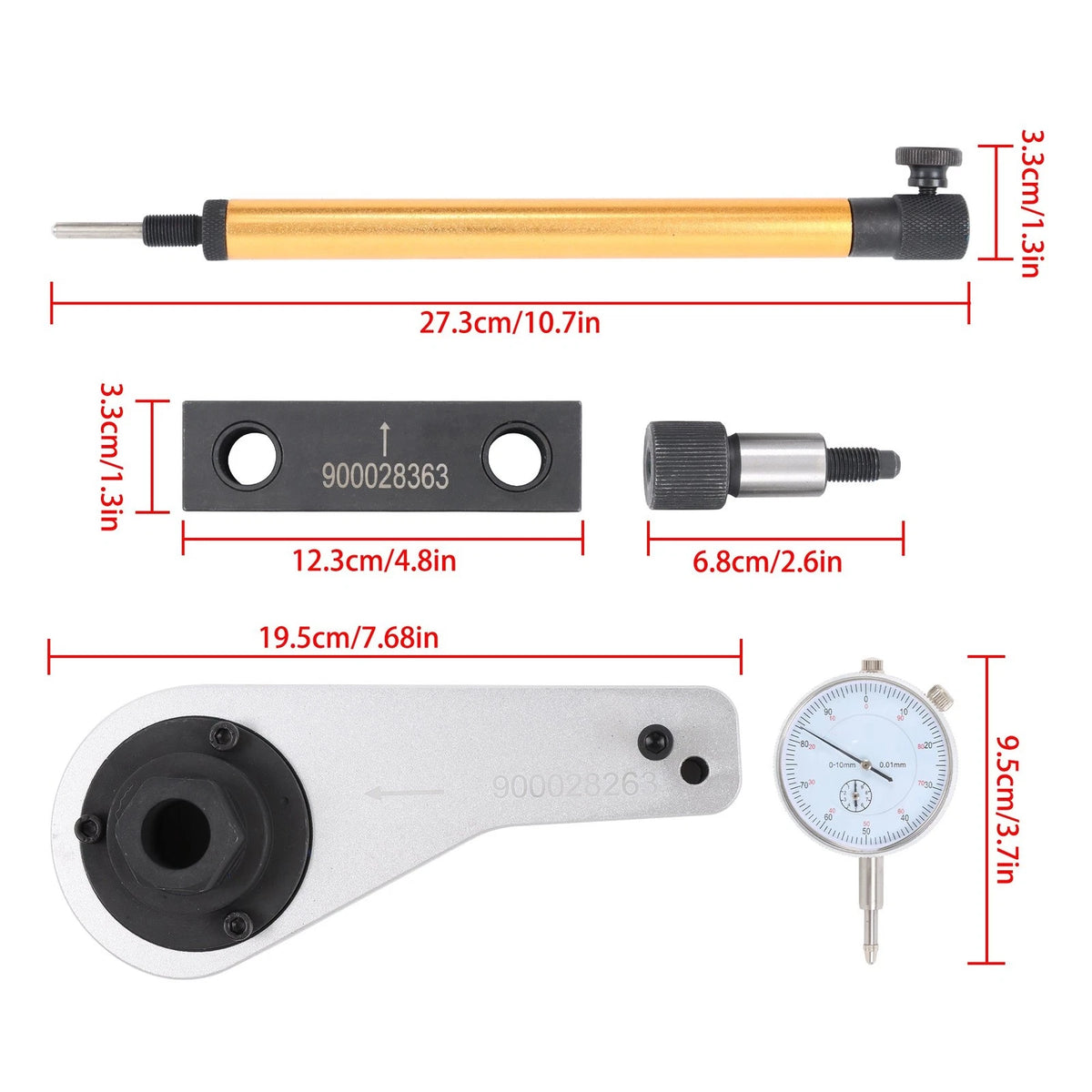 9pcs Engine Timing Tool Kit for Maserati Ghibli Quattroporte Levante (2014–2023)
