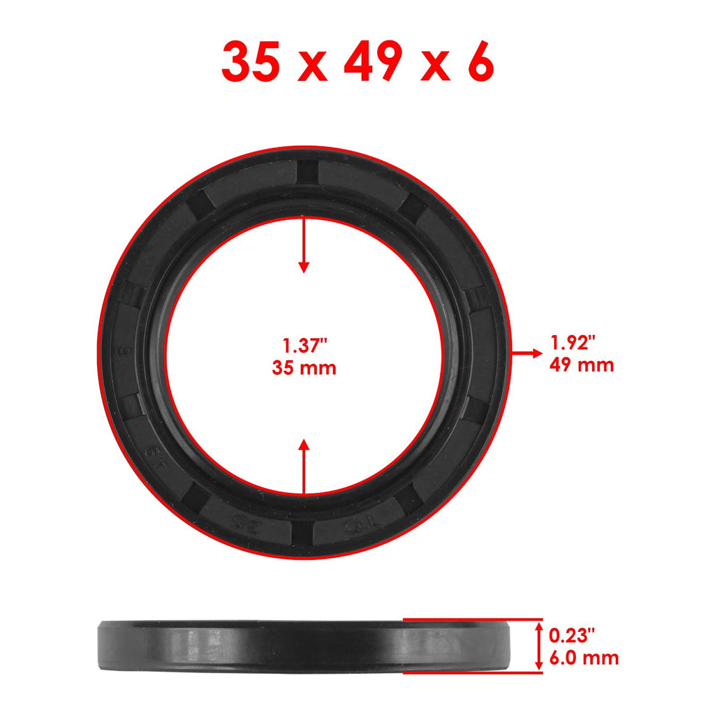 Caltric Rear Differential Seal and Bearing Replacement for Honda TRX500 (2012–2013)
