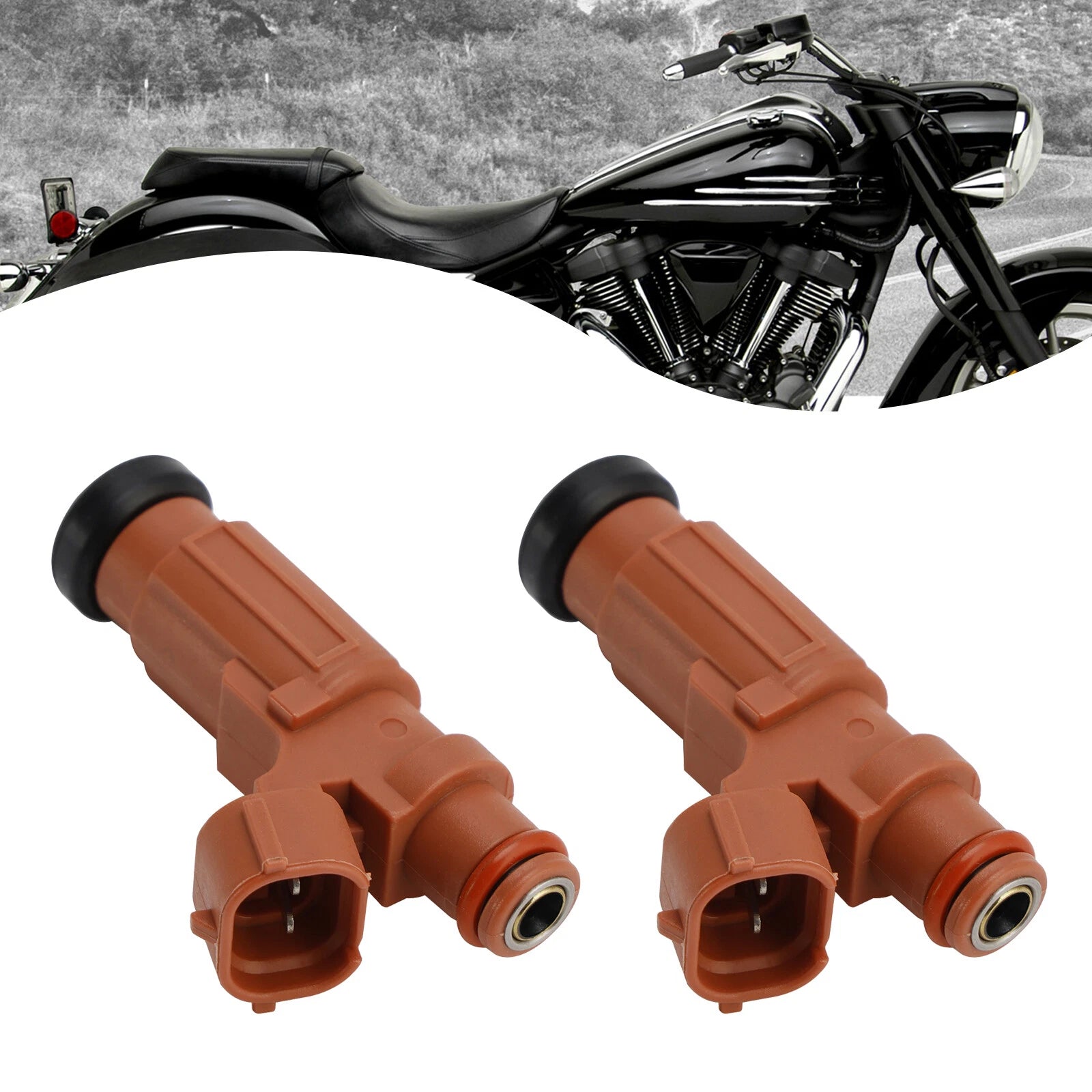 2X Fuel Injectors 5YU-13761-00-00 for Yamaha Stratoliner Raider Roadliner