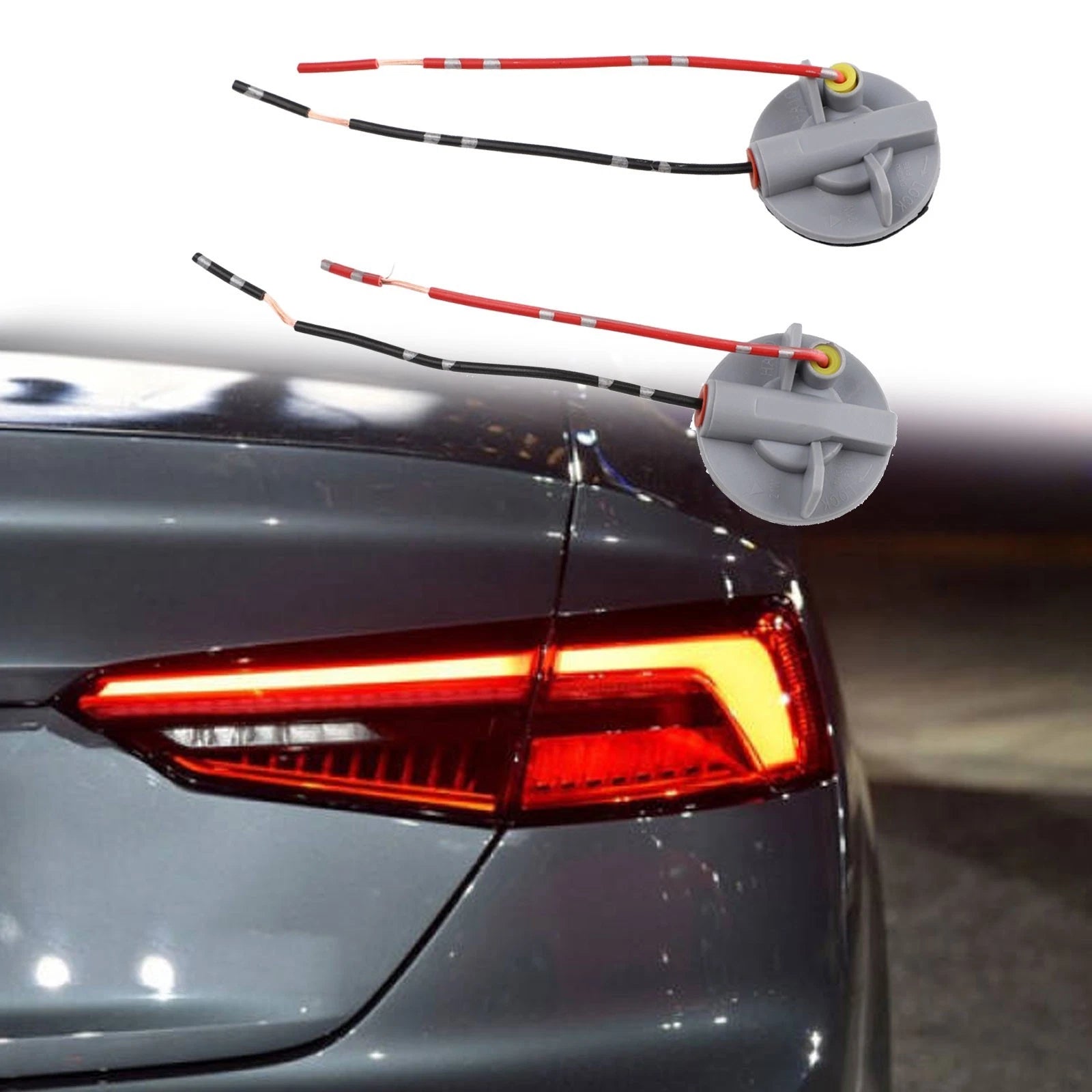 2X Bulb Holder Connector for Brake Light (Compatible with )