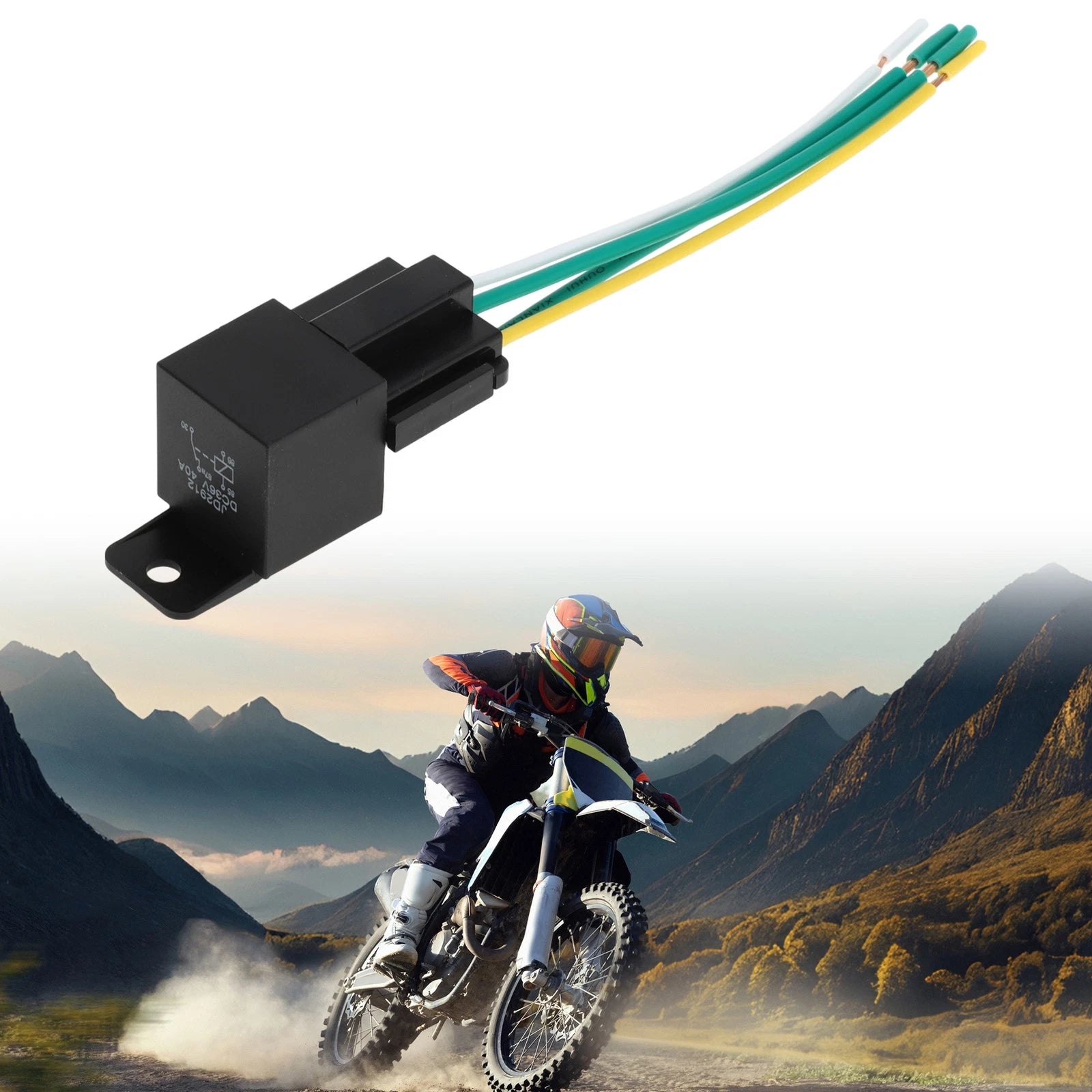1 Pc Auto Relay 36V 40A with Harness Socket for Universal Applications