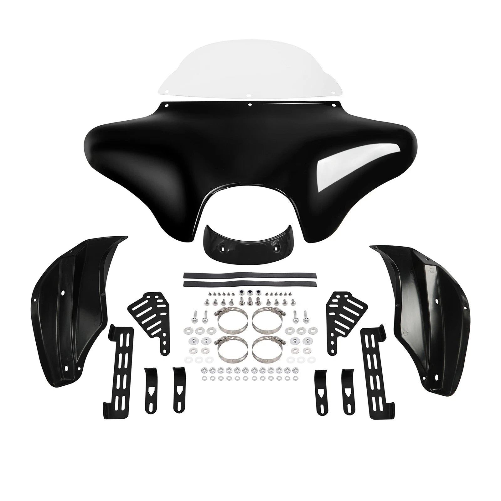Batwing Fairing Windscreen & Hardware Kit for Harley Touring Softail (2000–2023)