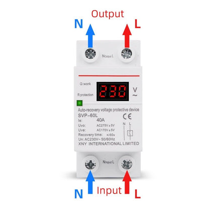 Over/Under Voltage Reset Protection Device for DIN Rail 230V