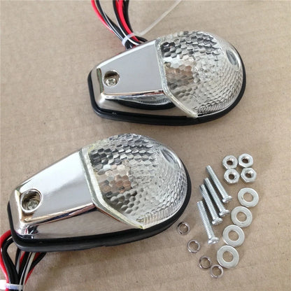Clear Flush Mount Turn Signals for Universal Sportbikes (All Years)