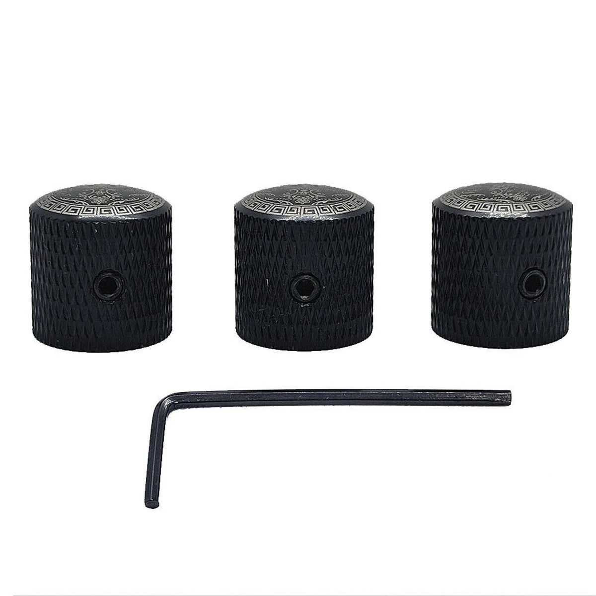 3 Pack Knurled Volume Tone Control Knob for Electric Guitar