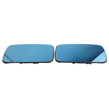 2X Rearview Mirrors for BMW E39 E46 320i (Blue Glass)