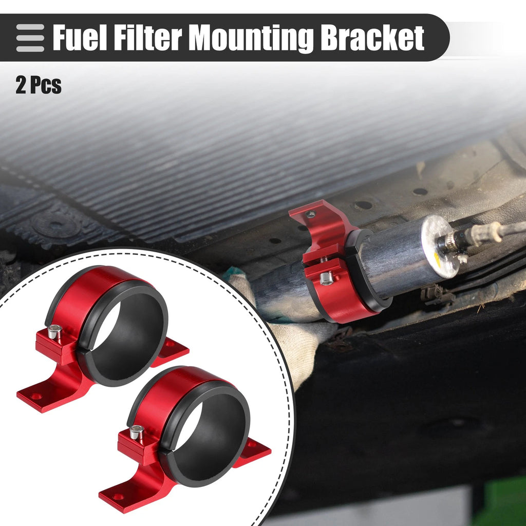 2X Fuel Filter Mounting Bracket Clamp 60mm ID for Universal Fit