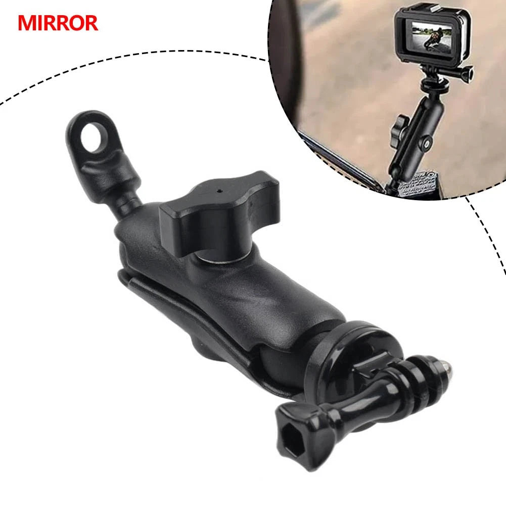 Camera Mount Bracket for Motorcycle Mirror (Compatible with GoPro)