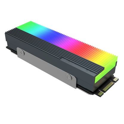 M.2 2280 NVME ARGB SSD Heatsink Cooler for Universal Applications