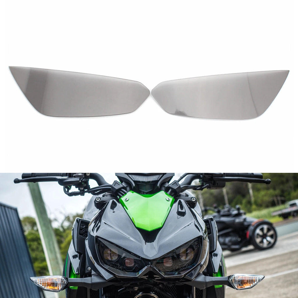 Front Headlight Lens Protection Smoke for Kawasaki Z1000 Z1000R (2014–2021)