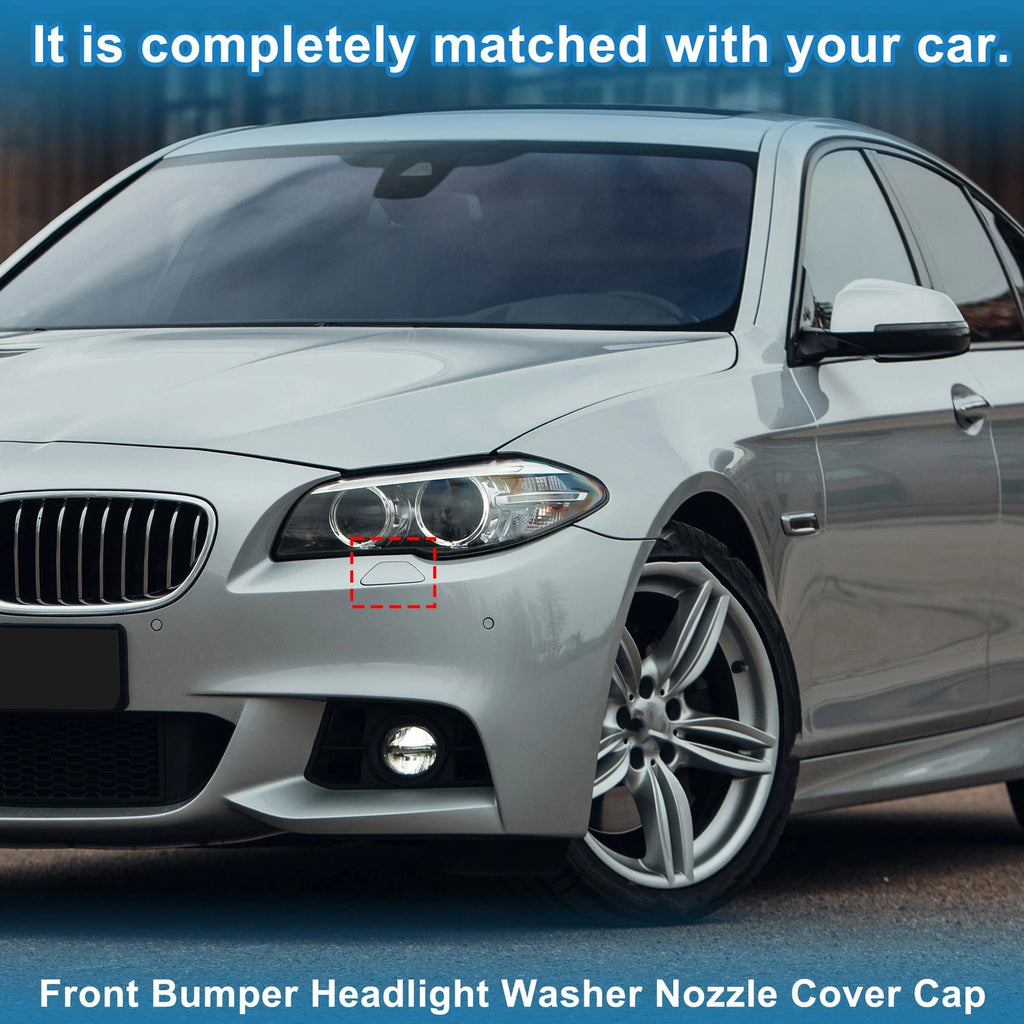Washer Nozzle Cover Cap Front Left OEM Replacement for BMW 528i (2011–2016)