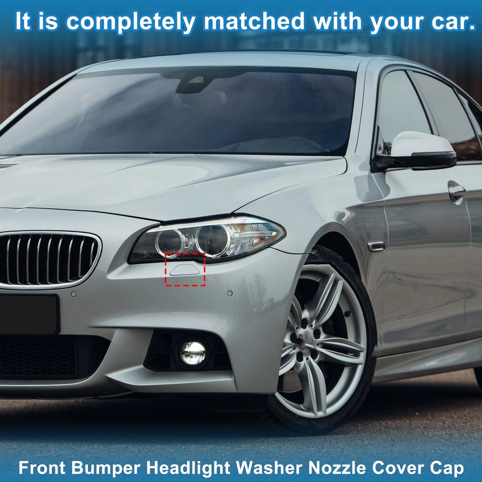 Washer Nozzle Cover Cap Front Left OEM Replacement for BMW 528i (2011–2016)