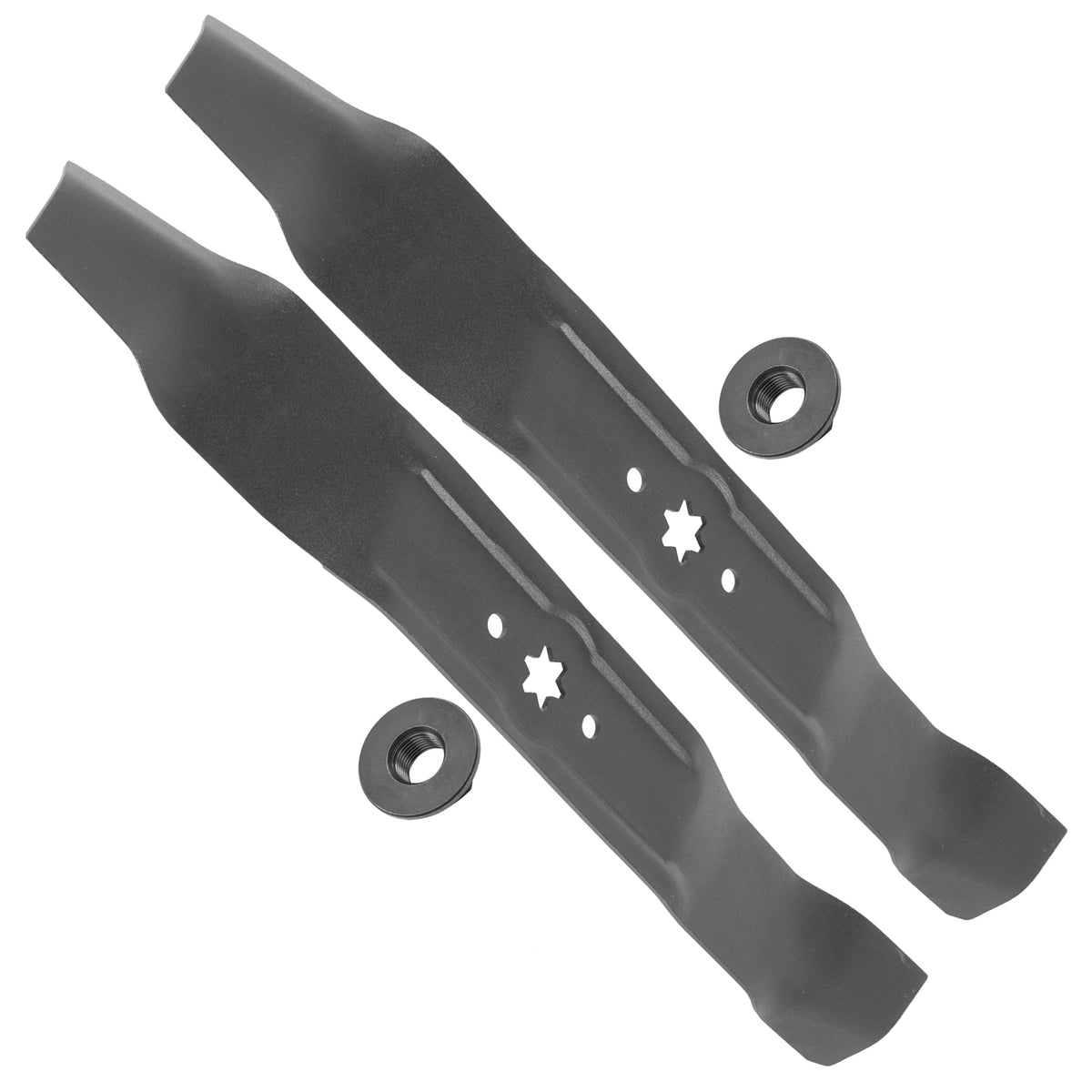 Deck Blades with Nuts Replacement for MTD LT4200 T110 T130 Z510 ZTS42 (2000–2020)