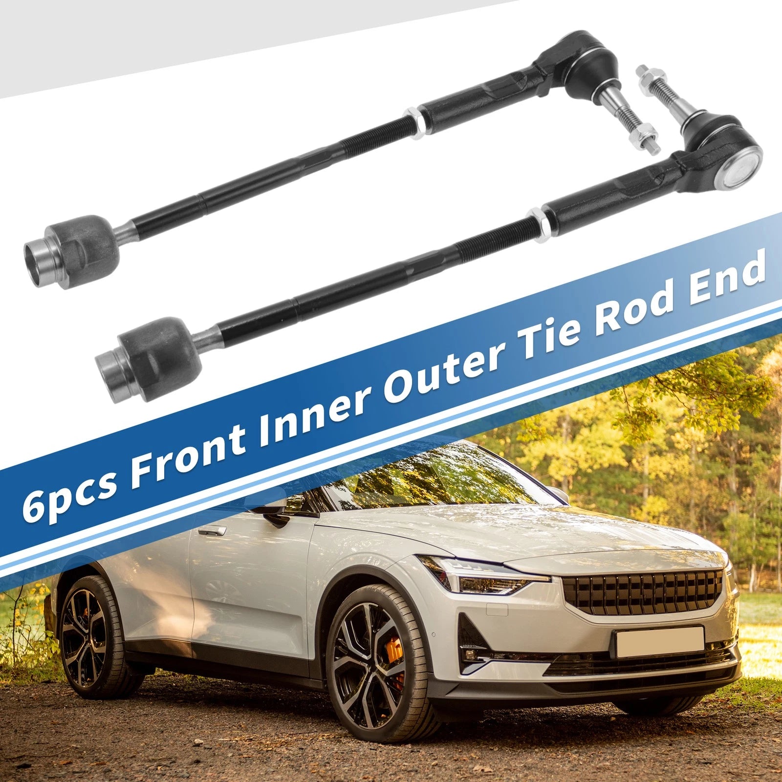 Tie Rod End Link 6pc Front Inner Outer for Pontiac G6 (2005–2010)