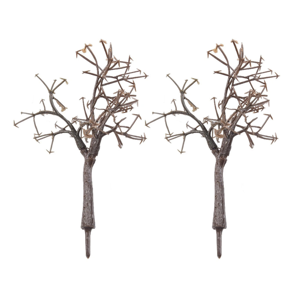 Set of 4 Model Train Landscape Trees for Scenery (12cm)