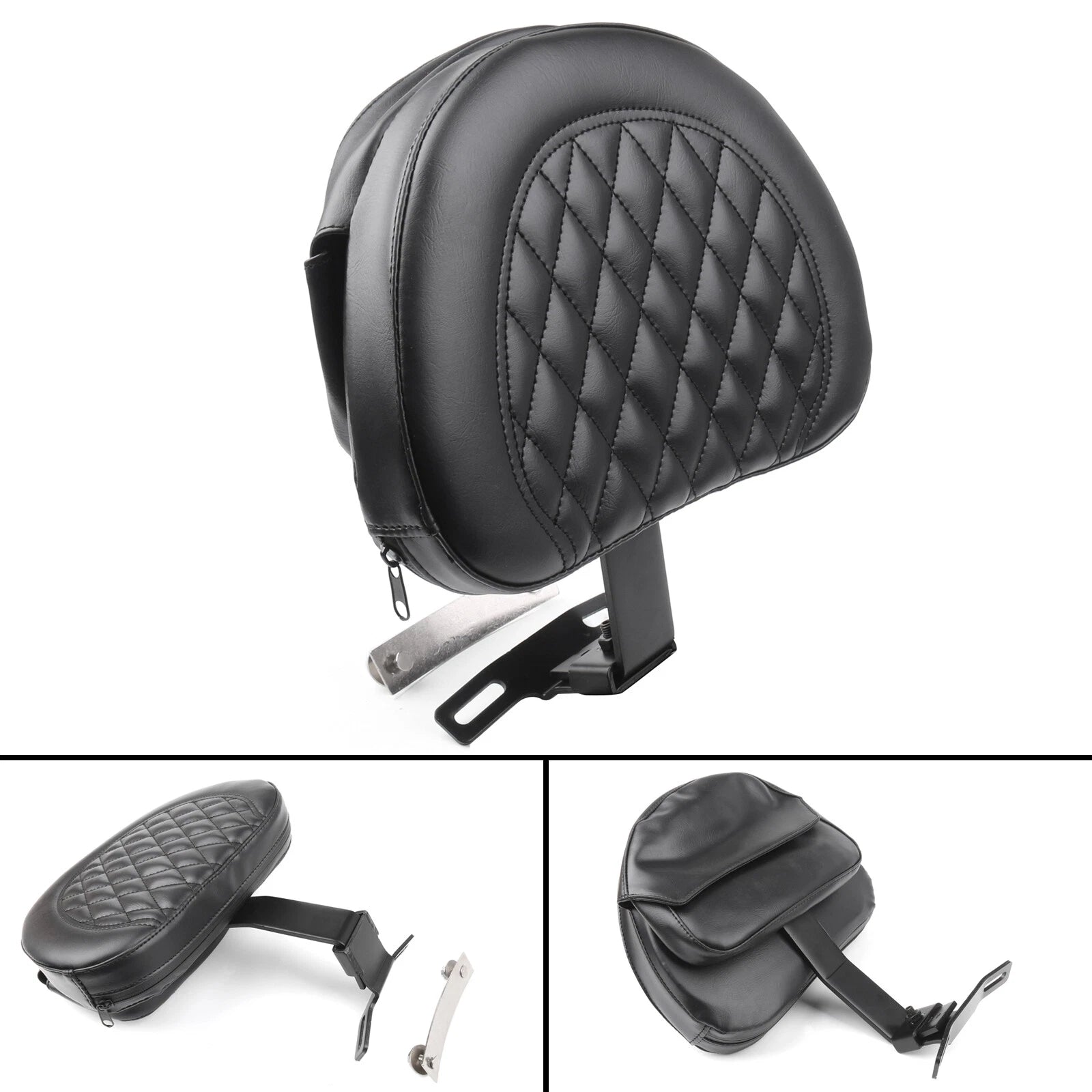 Driver Backrest Pad for Harley-Davidson FLSTF Heritage Softail (2007–2017)