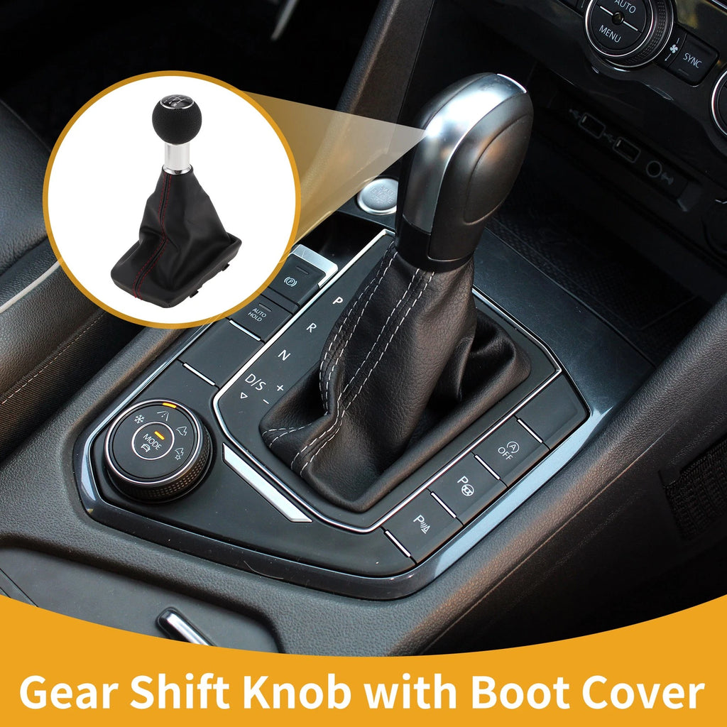 5 Speed Gear Shift Knob with Cover for Audi A4 (2000–2008)