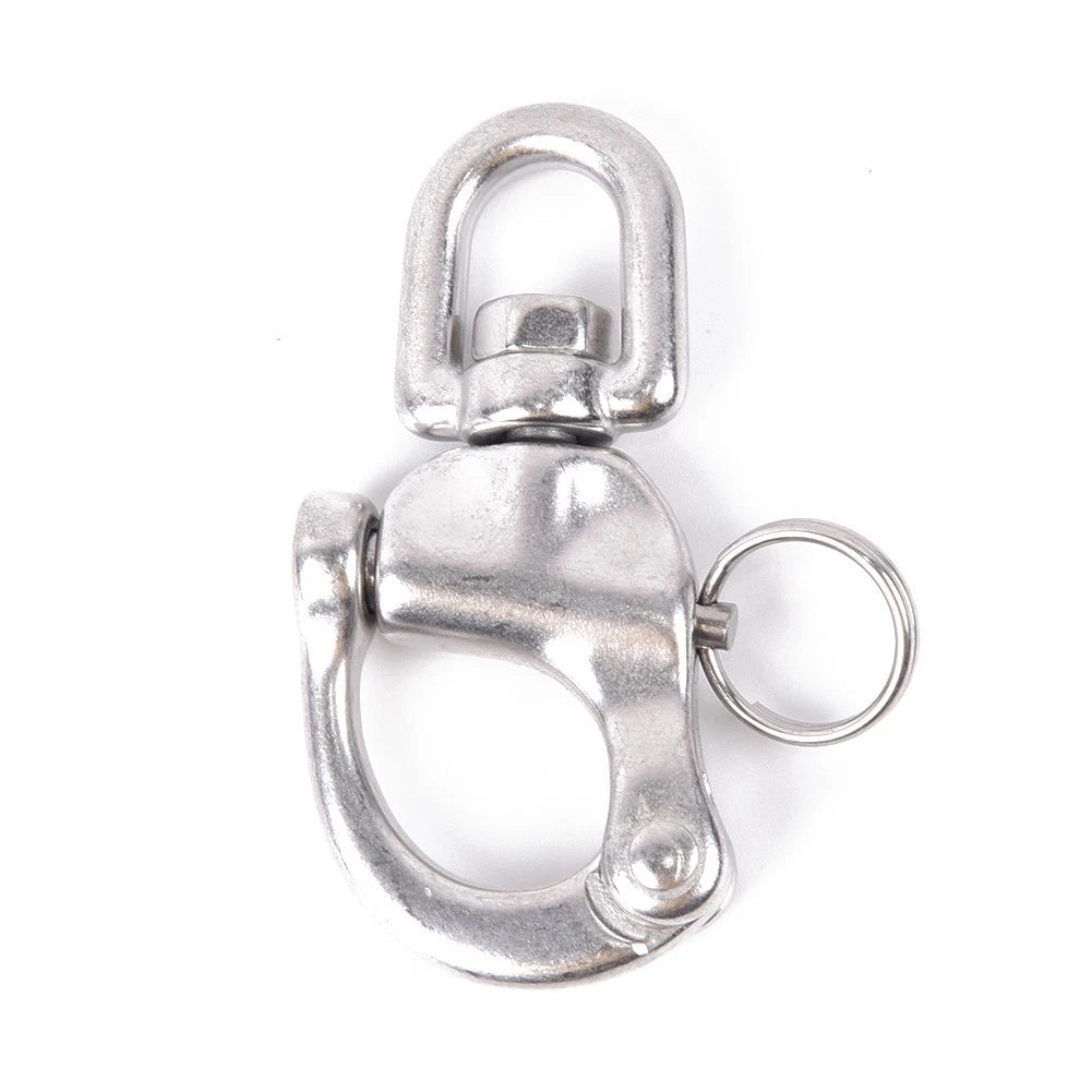 Silver Swivel Snap Shackle 70mm for Marine Boat Hardware