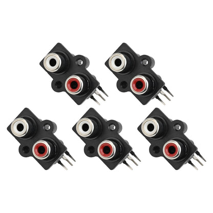 5 Pcs PCB Mount Female Connector for Automotive Audio Systems
