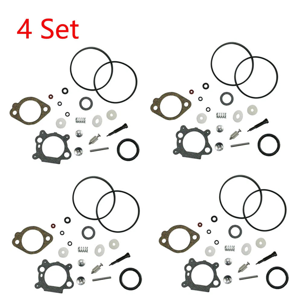 Set of 4 Carburetor Gasket Kits for B&S Lawn Mower (492495, 493762, 498260)