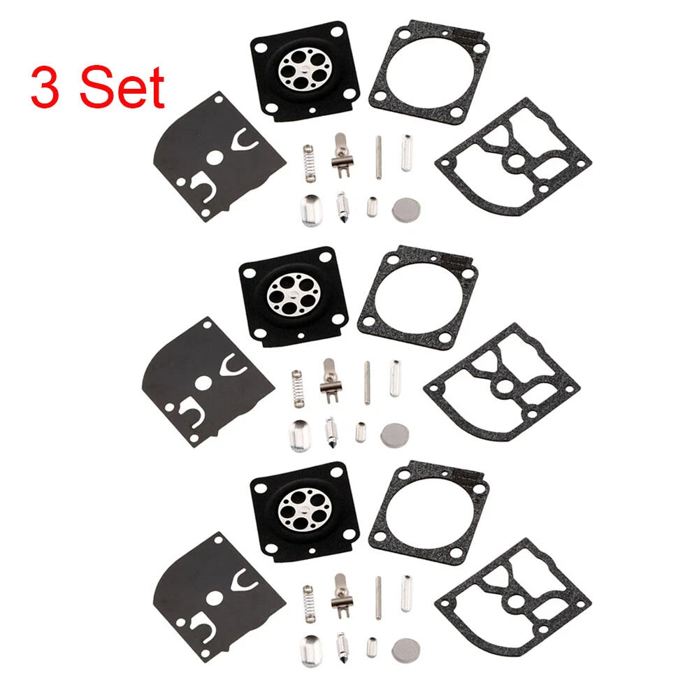Set of 3 Carburetor Repair Kits RB-100 for STIHL HS45 FS55 FS38 BG45 ZAMA C1Q