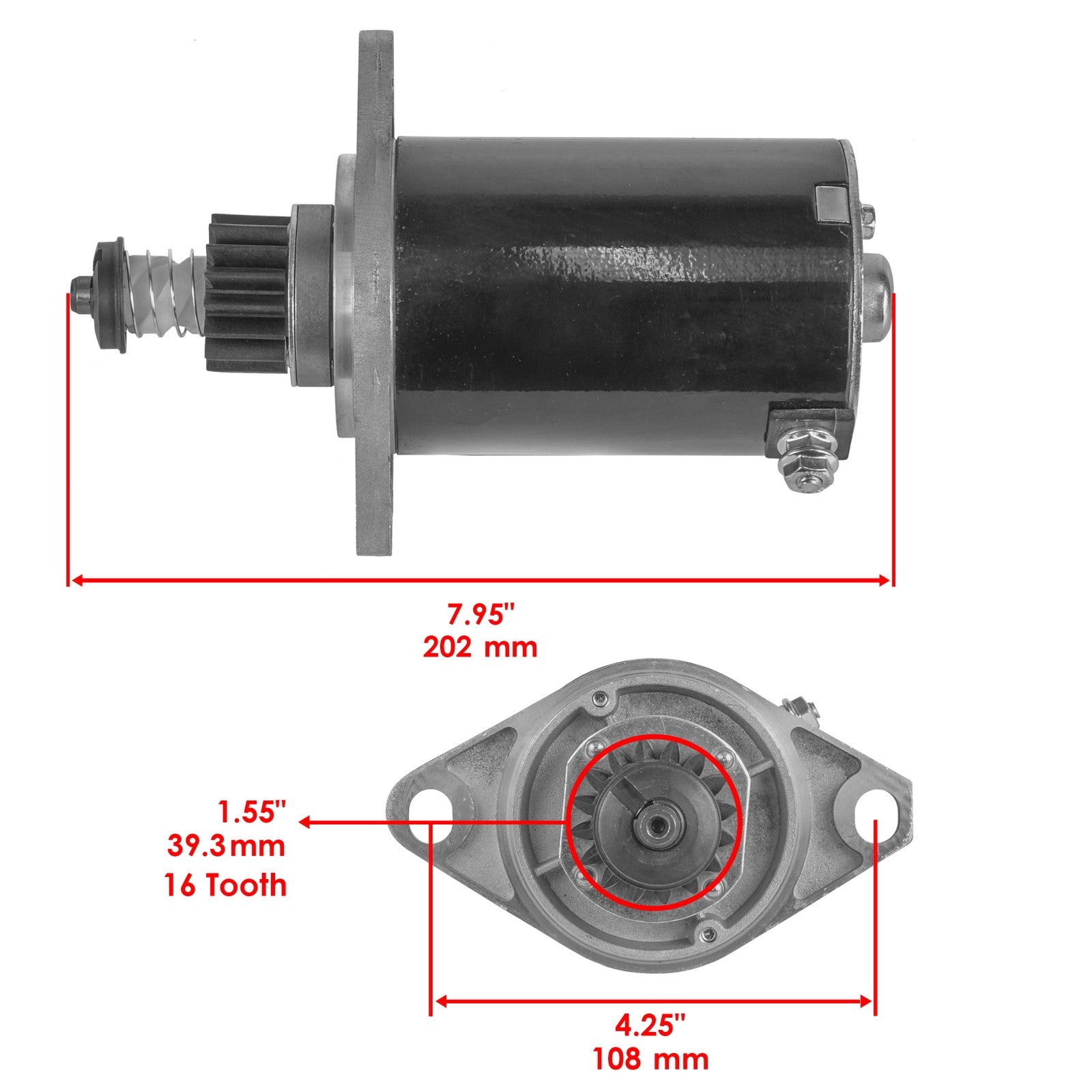 Starter Replacement for Johnson 35 HP 1980–1984 Marine Engine