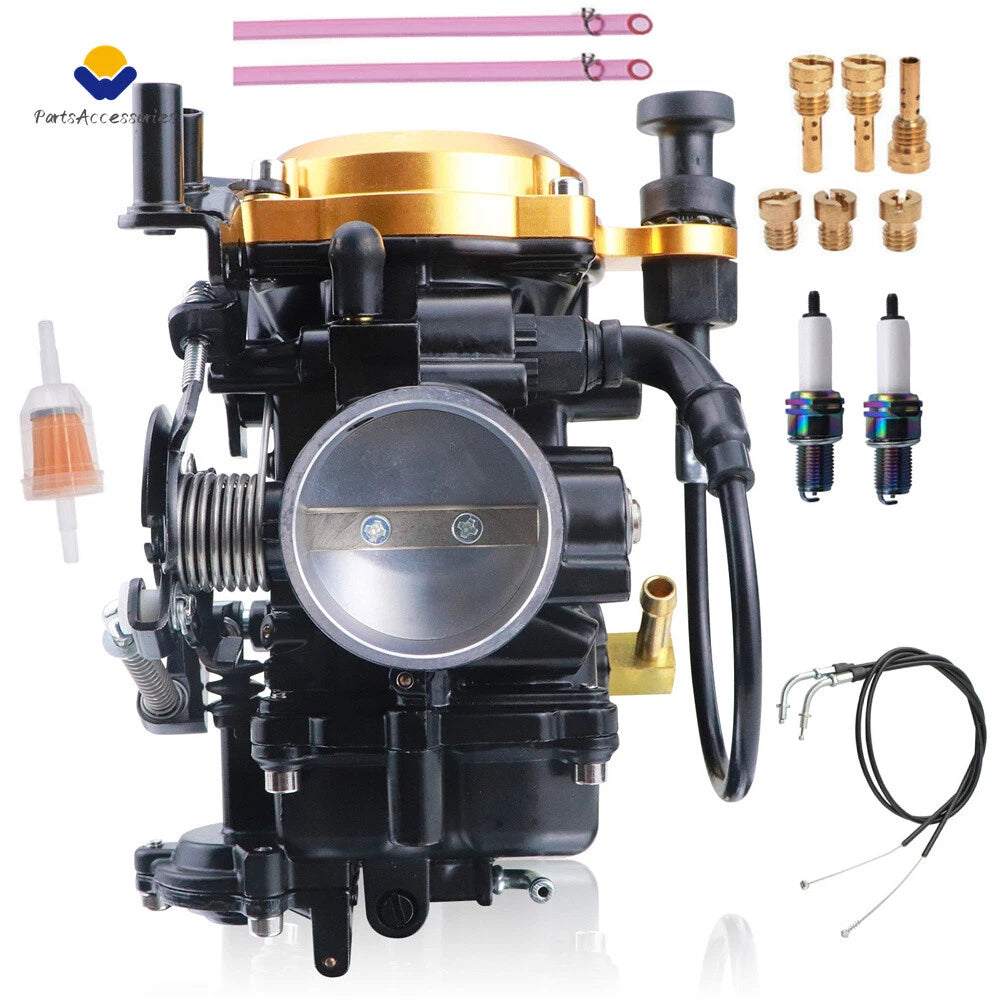 Carburetor for Harley-Davidson Sportster 883 1200 (1988–2023) + 35'' Throttle Cable
