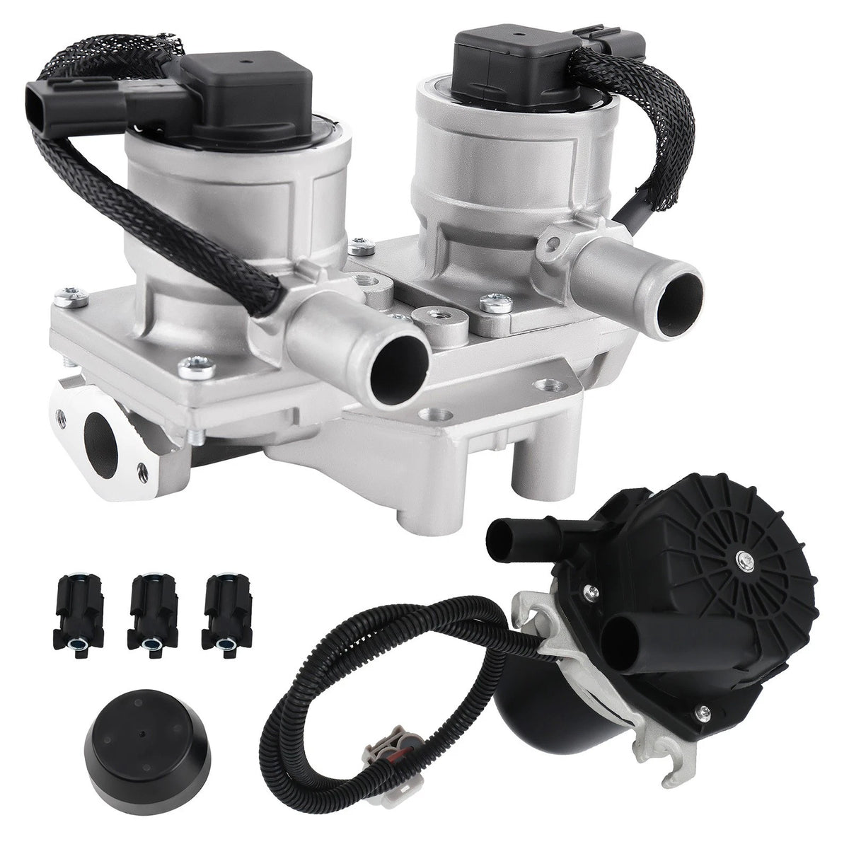 2Pcs Secondary Injection Air Pump & Check Valve for Toyota Sequoia (2001–2007) 176100S010