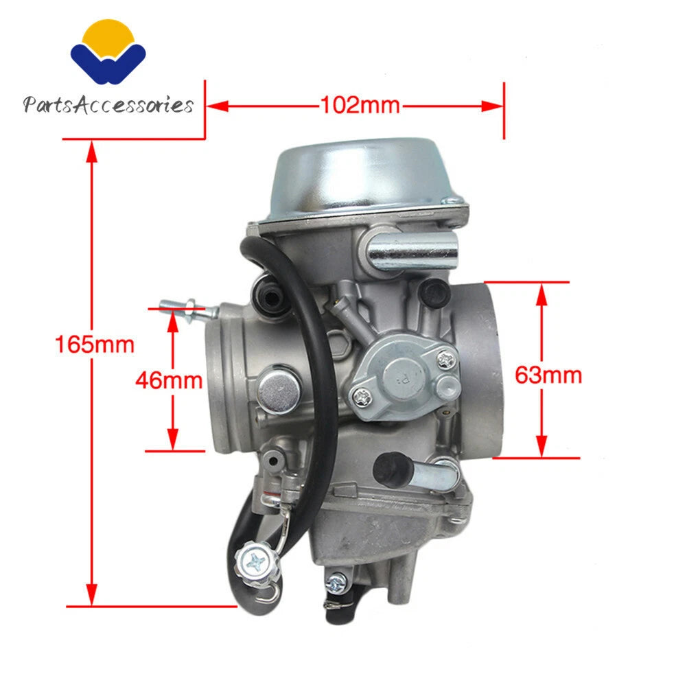 Carburetor + Intake Manifolds + Fuel Petcock for Yamaha YFM600 Grizzly (1998–2001)