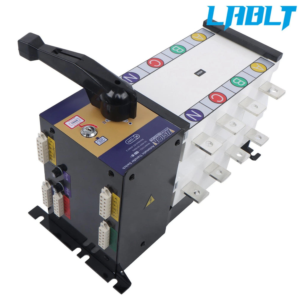 Automatic Transfer Switch 400A 4P for Industrial Applications (110/220V)