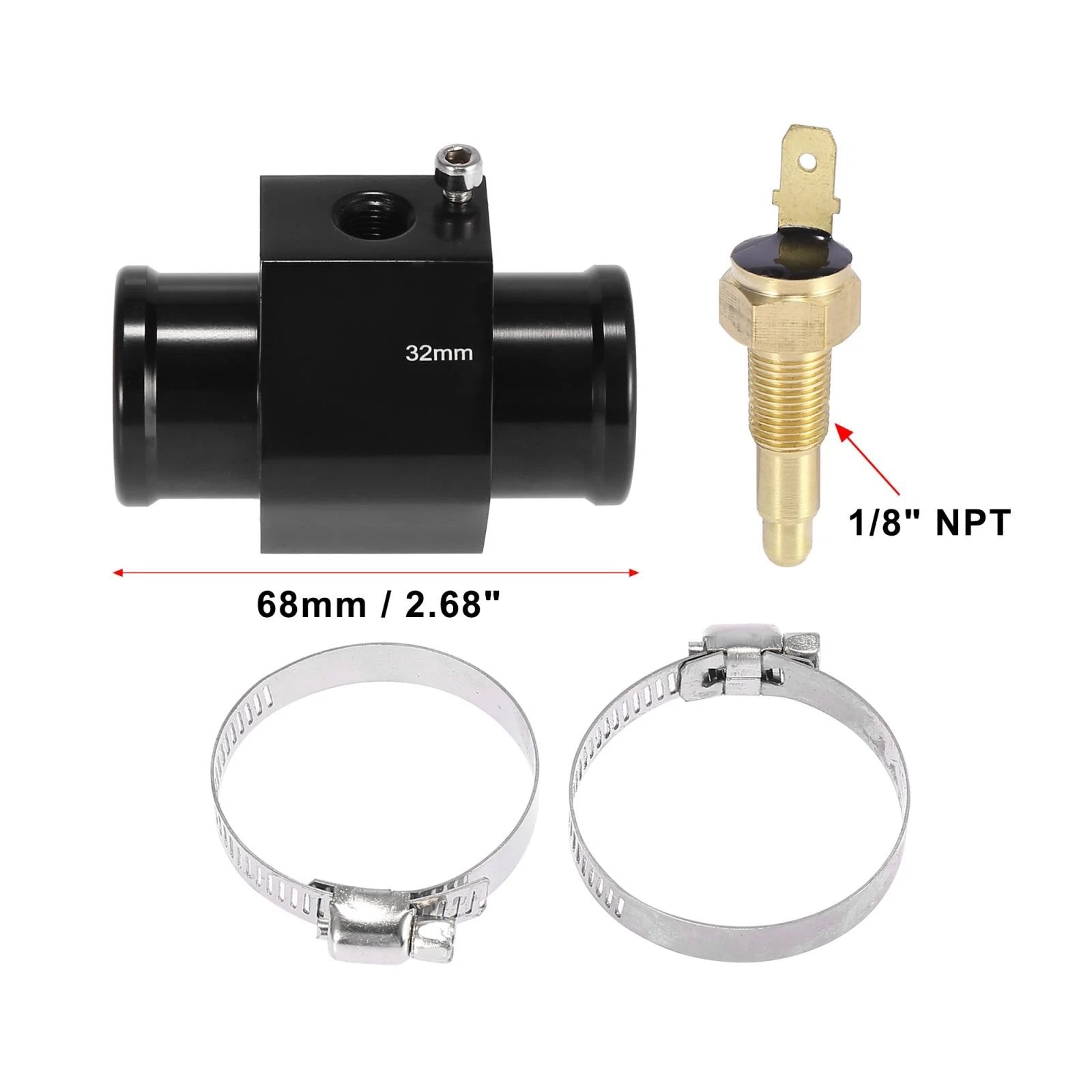 Radiator Hose Fitting Adapter with Sensor Switch for
