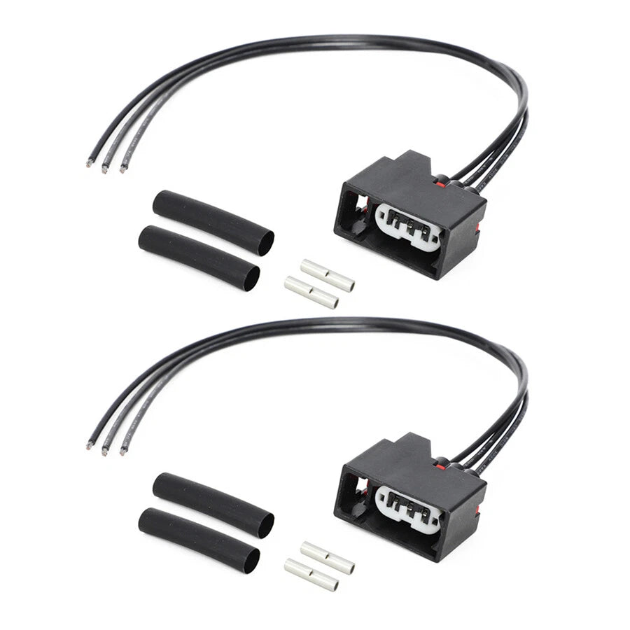 2Pcs Turn Signal Light Pigtail Harness Plug for Jeep Wrangler JK (2007–2018)