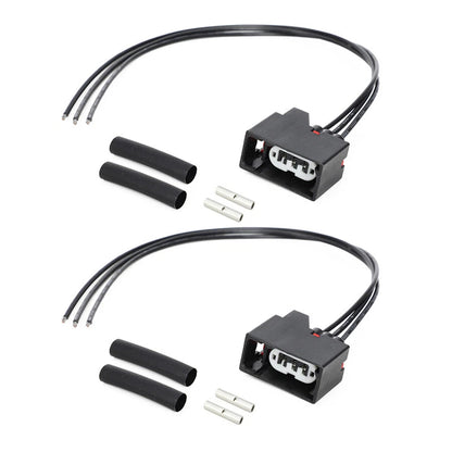 2Pcs Turn Signal Light Pigtail Harness Plug for Jeep Wrangler JK (2007–2018)