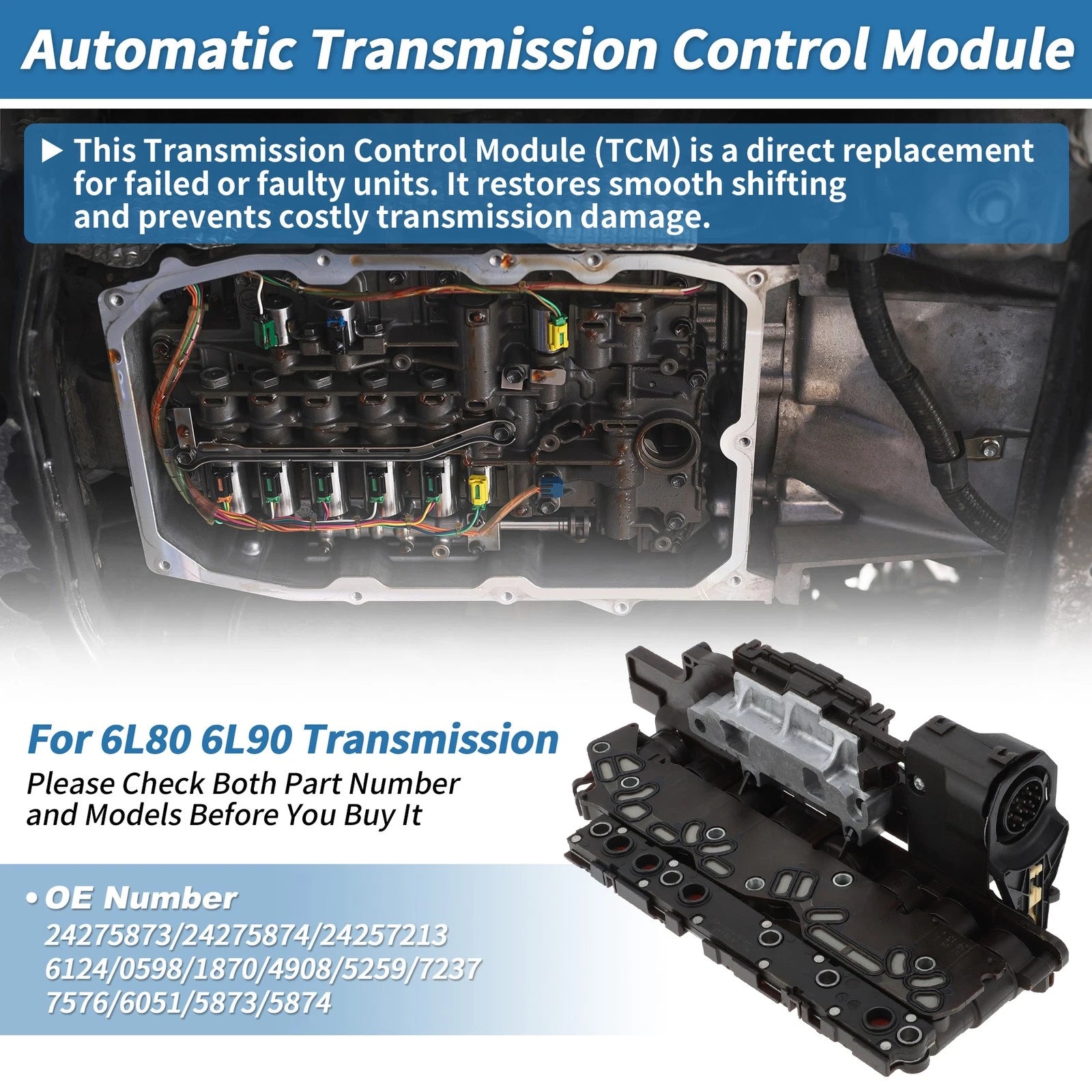 TCM Transmission Control Module for GMC (No.24275874/24 257213)